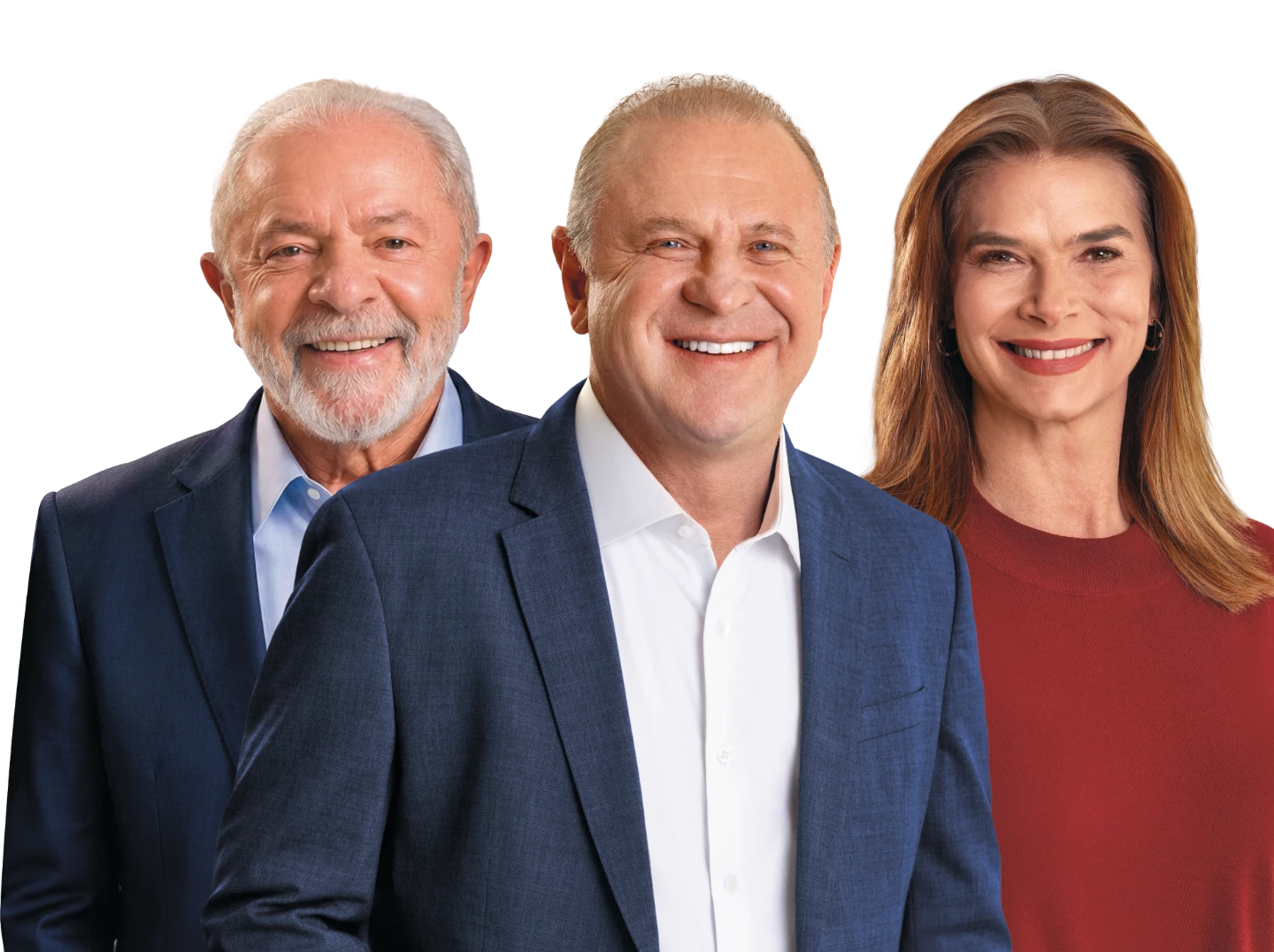 Liderança nacional da coligação, Gelson Merisio, candidato a governador de Santa Catarina, e Angela Albino, candidata a vice-governadora